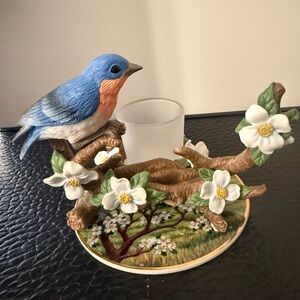 Bluebird Candle Holder PARTYLITE Birt Watcher Collection Votive Holder.